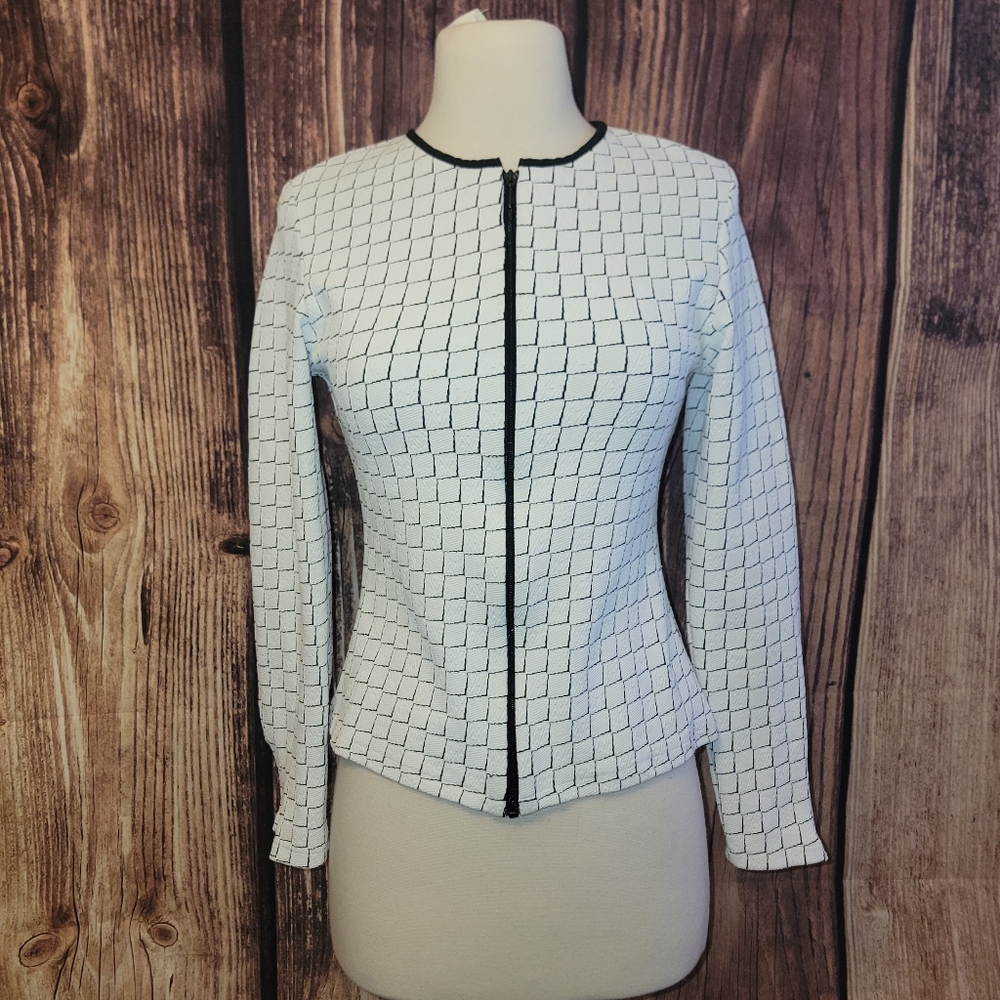 Rayure Paris Jacket Size 42(US 12) White/Black